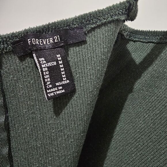 Forever 21 - Dress Bodycon Mini Tank- Size M - Emerald Green - Cotton Blend - Picture 7 of 9